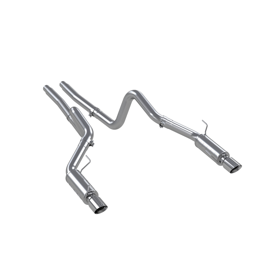 MBRP Dual Mufflers Cat Back Exhaust Dual Split Rear Street Version 4" Tips For 05-09 Ford Mustang GT 4.6L S7270AL