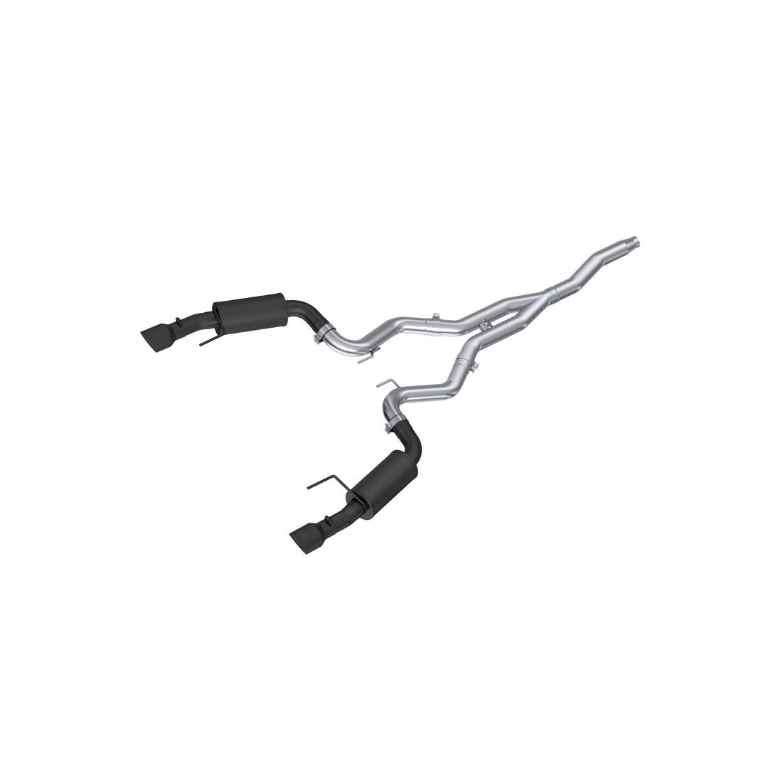 MBRP 3" Cat Back Exhaust For 15-18 Ford Mustang 2.3 EcoBoost and 19-Up Ford Mustang 2.3L EcoBoost Dual S7274BLK