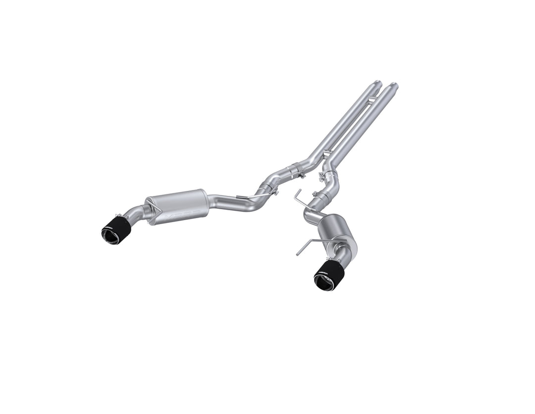 MBRP 2015-2017 Ford Mustang GT 5.0L Coupe Only T304 Stainless Steel 3" Cat-Back Dual Split Rear S72773CF