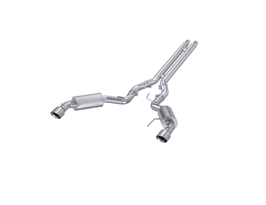 MBRP 3" Cat Back Exhaust For 15-17 Ford Mustang GT 5.0 Coupe Dual Split Rear Street Version 4.5" Tips T409 S7277409
