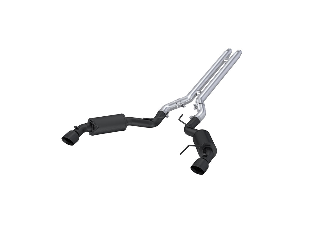 MBRP 3" Cat Back Exhaust For 15-17 Ford Mustang GT 5.0 Coupe Dual Split Rear Street Version 4.5" Tips S7277BLK