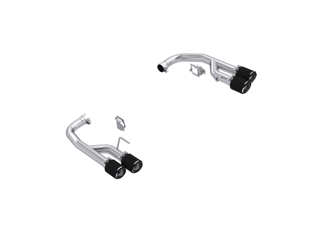 MBRP 24-Up Ford Mustang GT 5.0L Armor Pro T304 Stainless Steel 2.5" Axle-Back Dual Split Rear with Quad S72813CF
