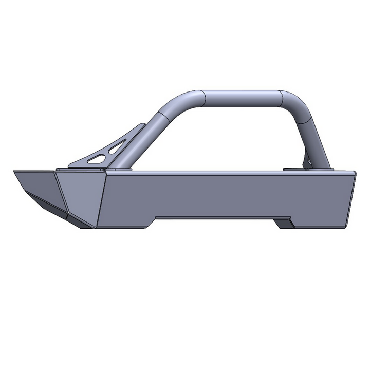 Savvy Front Bumper with Hoop (Aluminum Surf & Turf Winchless Skin) - 2007-2026 Jeep JK/JKU/JL/JLU/JT