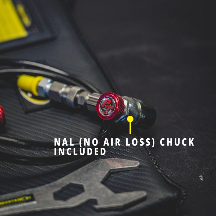 Dual Fill Shock Inflator with Gauge Tool