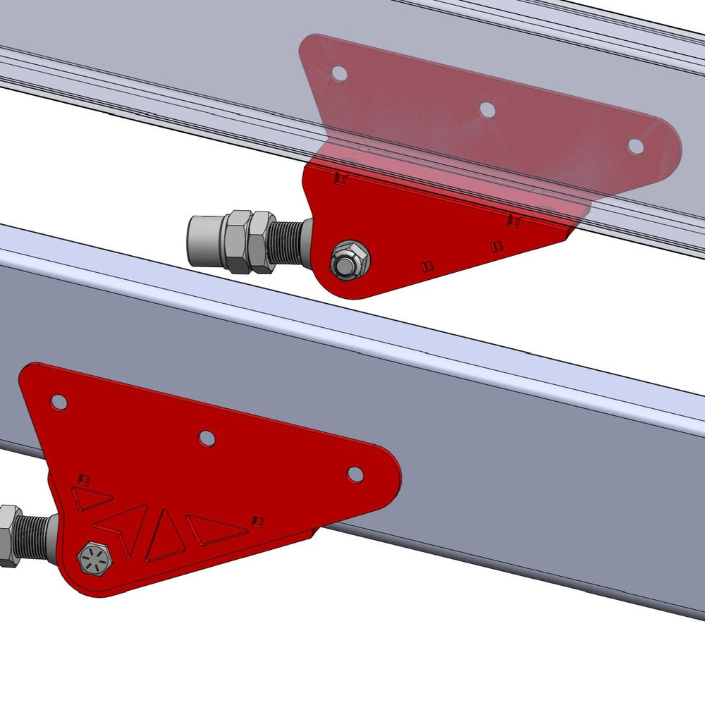 TMR Customs Universal DIY Traction Bar Brackets - Frame Mount