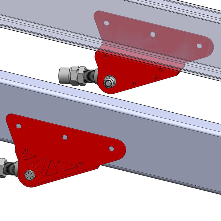 TMR Customs Universal DIY Traction Bar Brackets - Frame Mount