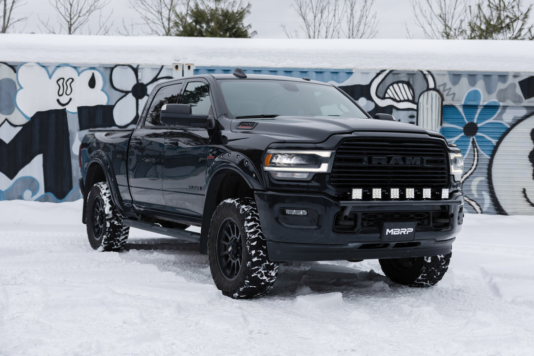 MBRP 2019-Up Ram 2500 Black-Coated Bumper Light Mounting Bar SL5149-02