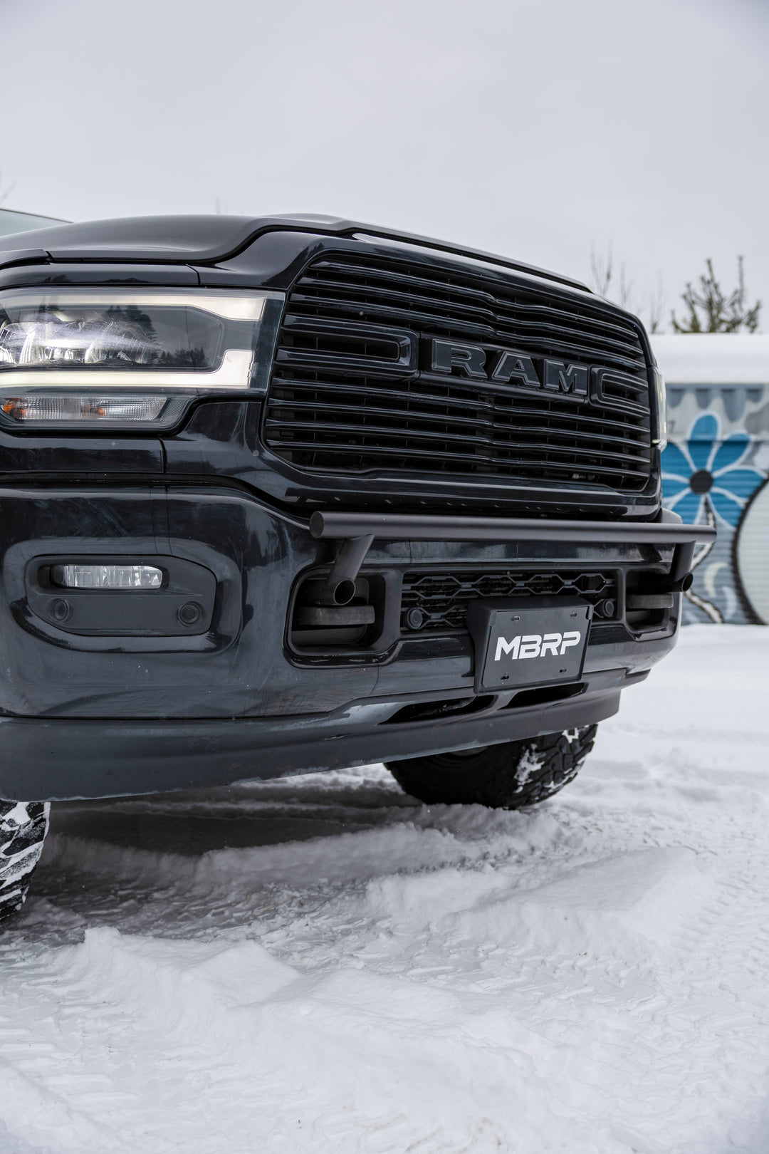 MBRP 2019-Up Ram 2500 Black-Coated Bumper Light Mounting Bar SL5149-02