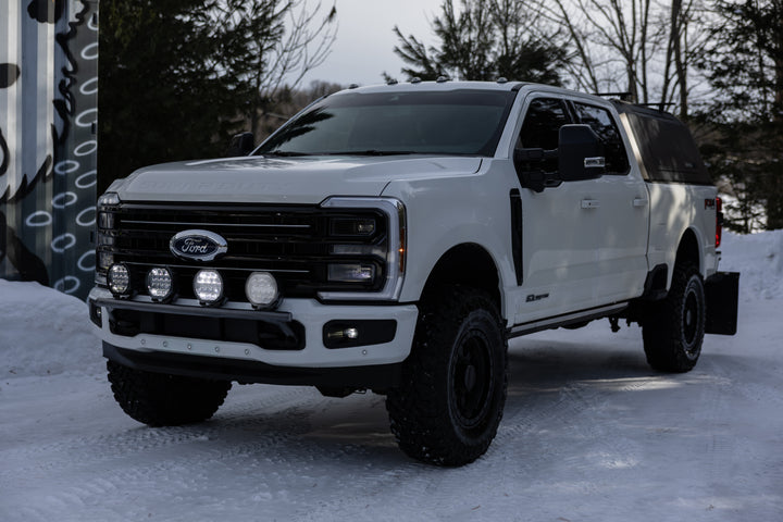 MBRP 2017-Up Ford F250/ F350/ F450/ F550 Super Duty Black-Coated Bumper Light Mounting Bar SL5247-02