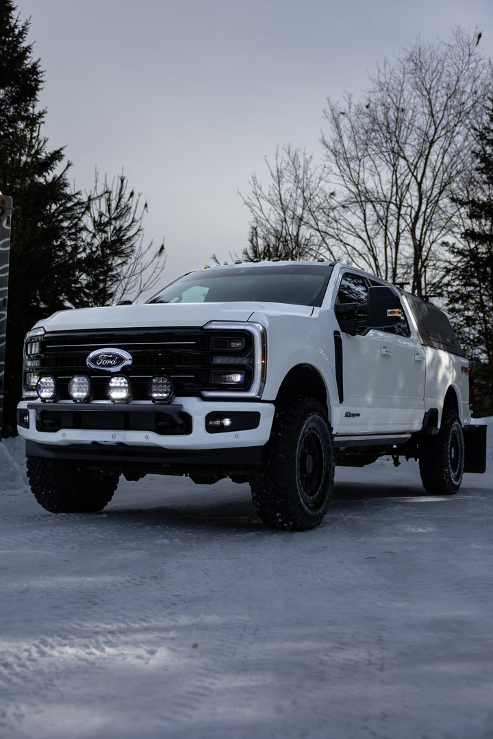 MBRP 2017-Up Ford F250/ F350/ F450/ F550 Super Duty Black-Coated Bumper Light Mounting Bar SL5247-02