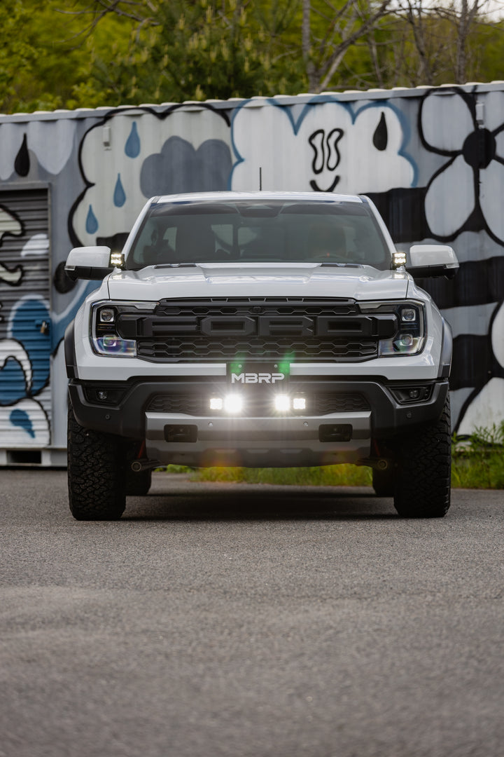 MBRP 24-Up Ford Ranger Raptor Bumper Light Kit Amber Flood Beam SL5270-01FA