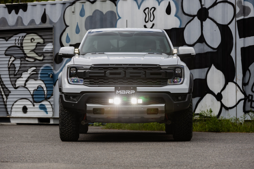 MBRP 24-Up Ford Ranger Raptor Bumper Light Kit Amber Spot Beam SL5270-01SA