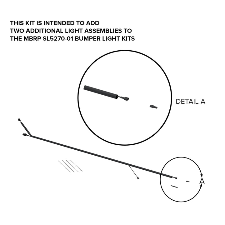 MBRP 24-Up Ford Ranger Raptor Bumper Light Harness SL5270-01W