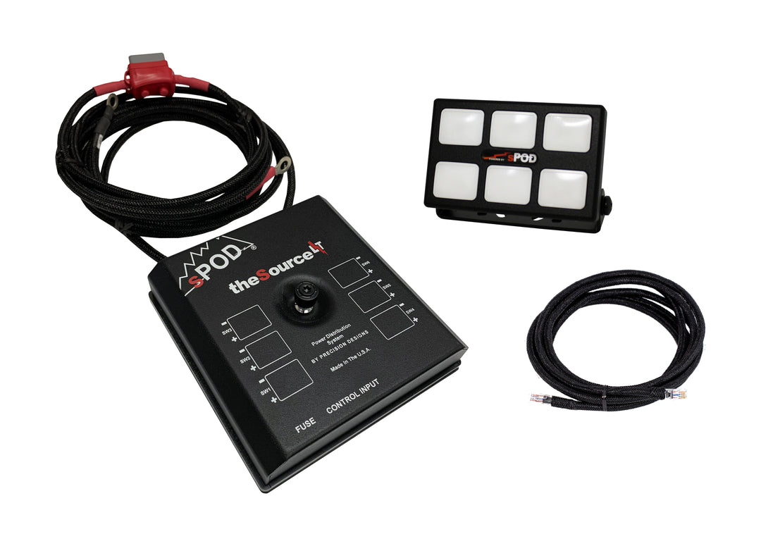 SourceLT w/ Mini6 for Universal w/ 36 Inch Battery Cables sPODS | SKU SLM6UNI36