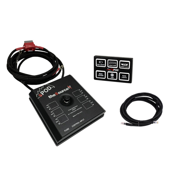 SourceLT w/ Mini6 for Universal w/ 36 Inch Battery Cables sPODS | SKU SLM6UNI36
