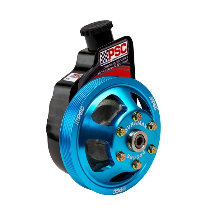 PSC XD Power Steering Pump w/ Pulley 6.6L Duramax 2001-2010 SP1404PG SP1404PT - King Blue