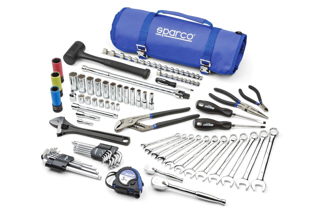 Sparco 68-Piece Trackside Tool Roll
