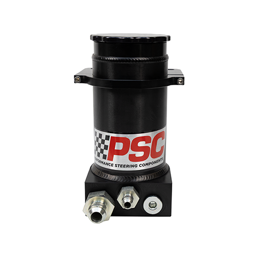 PSC Pro Touring Street 8.25" Remote Fluid Reservoir SR146-SB - without Hydro-Boost / Black Anodized