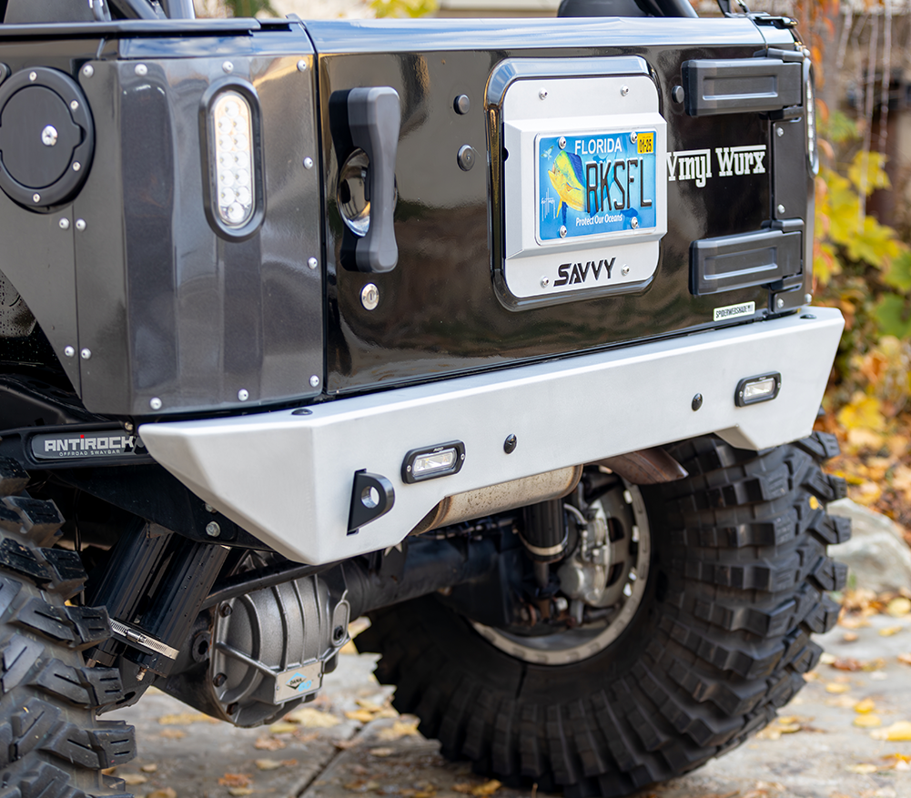 Savvy High Clearance Rear Bumper (Aluminum Krawler Lite) - 2007-2018 Jeep JK/JKU