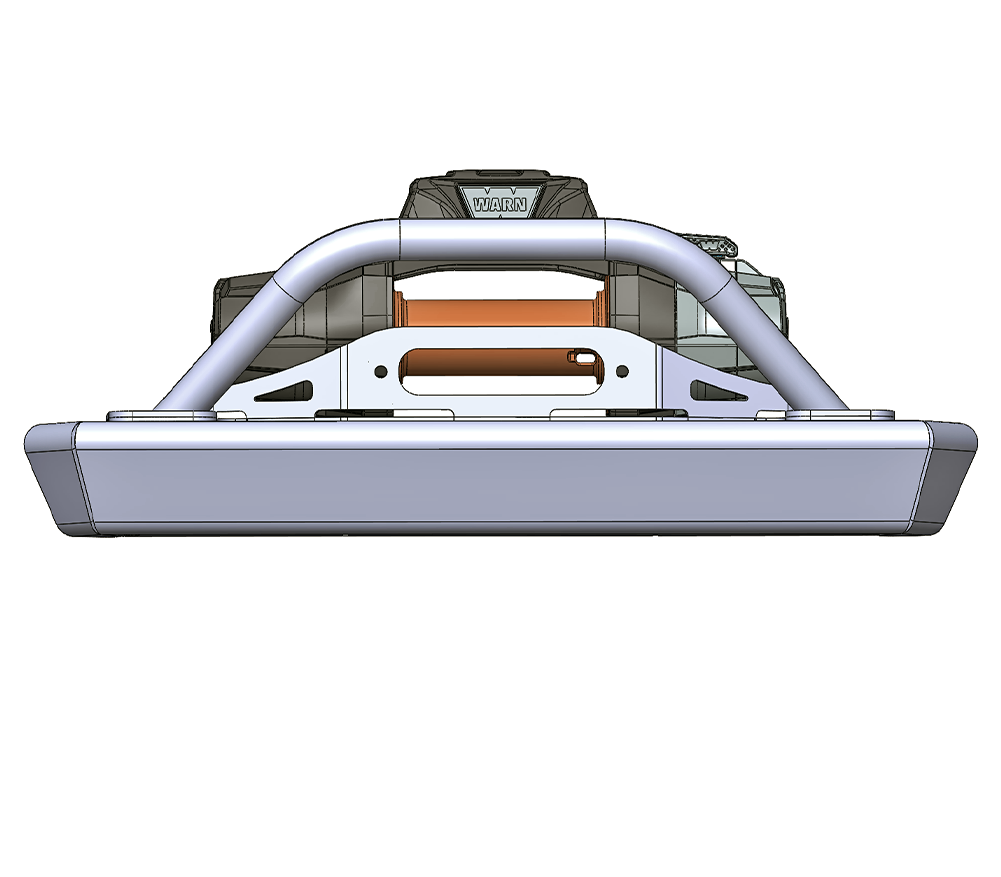 Savvy Front Bumper with Hoop (Legacy 6061 Aluminum) - 1996-2006 Jeep TJ/LJ