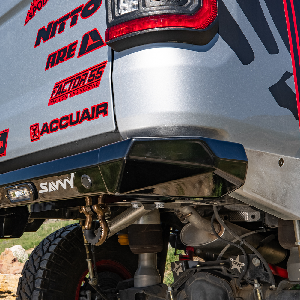 Savvy Rear Bumper (Legacy OG High Clearance Aluminum) - 2020-2026 Jeep JT