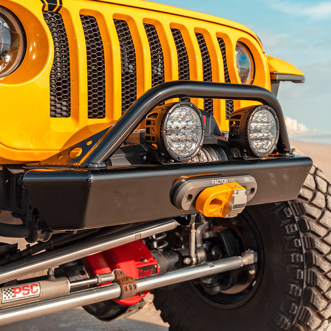 Savvy Front Bumper with Hoop (Legacy 6061 Aluminum) - 2018-2026 Jeep JL/JLU/JT