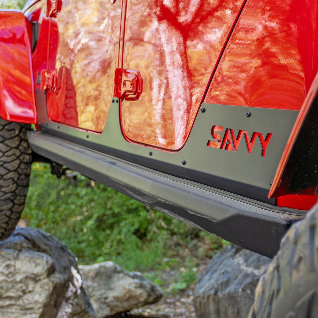 Savvy Rocker Armor Trim Kit (Lightweight Aluminum) - 2020-2026 Jeep JT