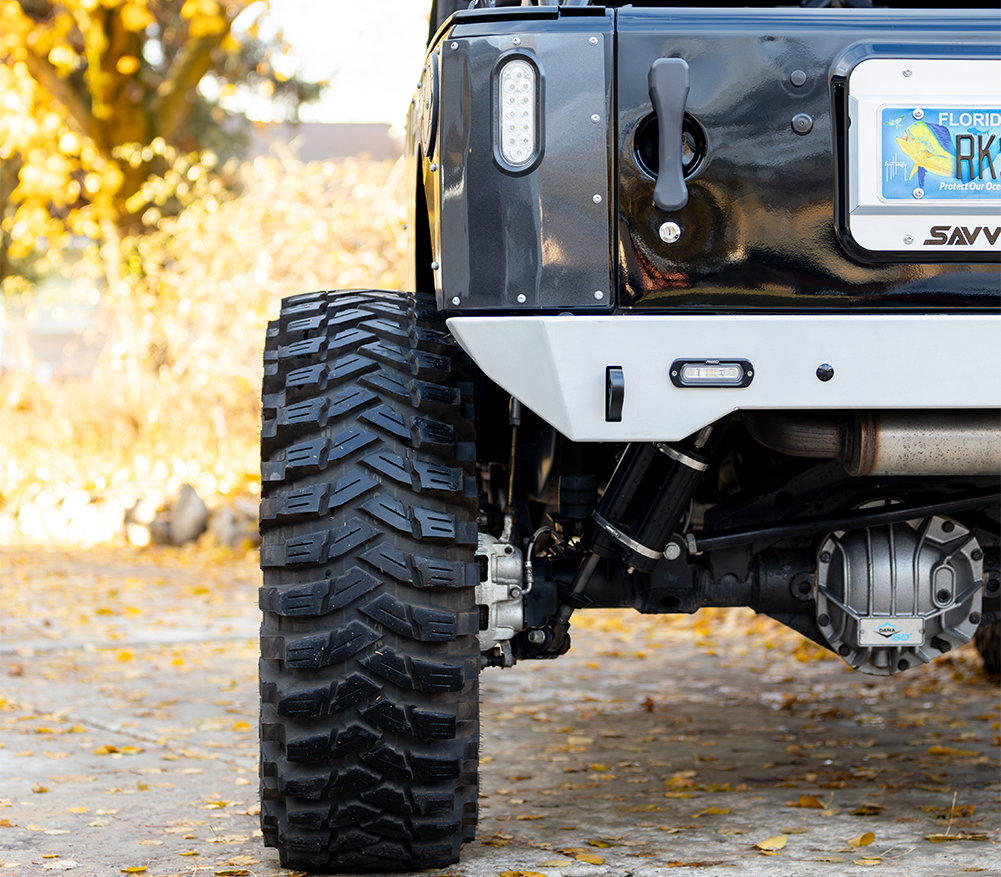 Savvy High Clearance Rear Bumper (Aluminum Krawler Lite) - 2007-2018 Jeep JK/JKU