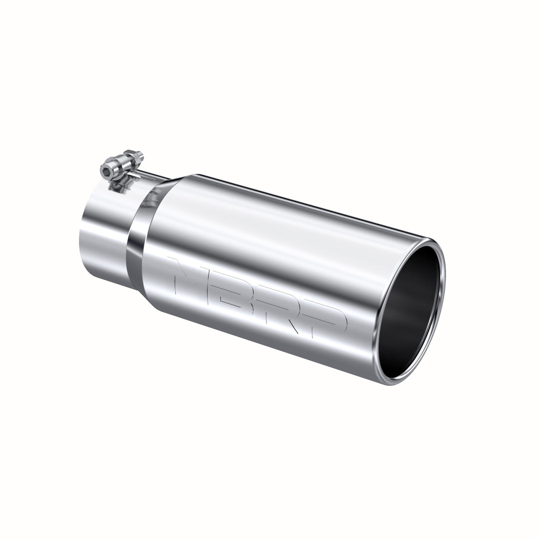 MBRP Exhaust Tail Pipe Tip 5" O.D. Rolled Straight 4" Inlet 12" Length T304 Stainless Steel T5050