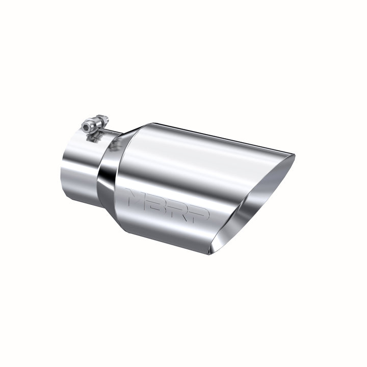 MBRP Exhaust Tail Pipe Tip 6" O.D. Dual Wall Angled 4" Inlet 12" Length T304 Stainless Steel T5072