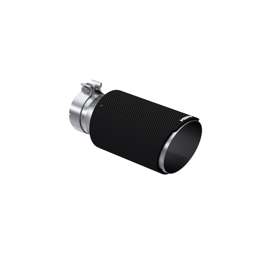 MBRP Universal Carbon Fiber 4" Inlet 6" OD 12" Length Dual Wall Angle Cut T5072CF
