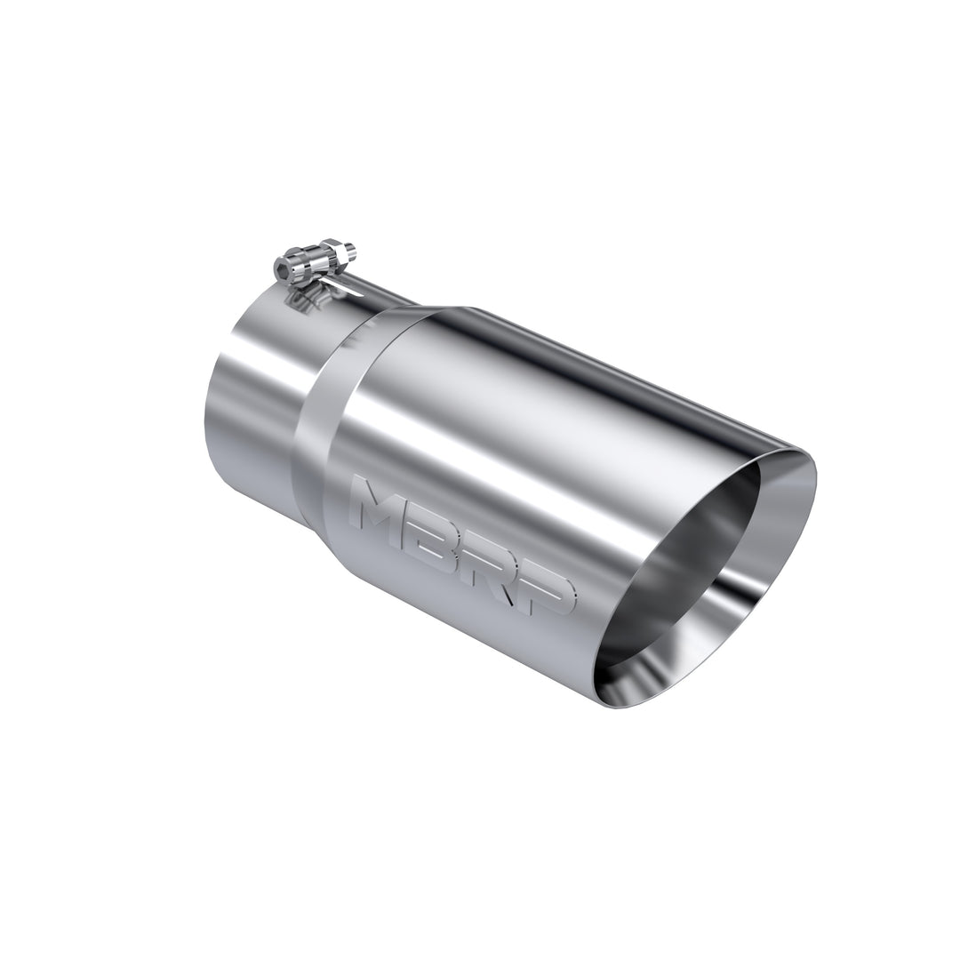 MBRP Exhaust Tail Pipe Tip 6" O.D. Dual Wall Angled 5" Inlet 12" Length T304 Stainless Steel T5074