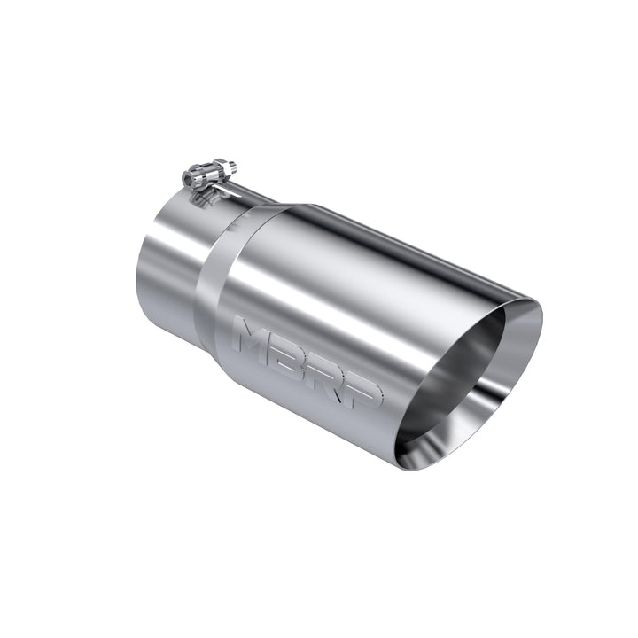 MBRP Exhaust Tail Pipe Tip 6" O.D. Dual Wall Angled 5" Inlet 12" Length T304 Stainless Steel T5074