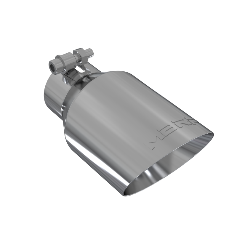 MBRP Exhaust Tip 4" O.D. Dual Wall Angled Fits Aluminized Steel 2 1/2" Systems T5123