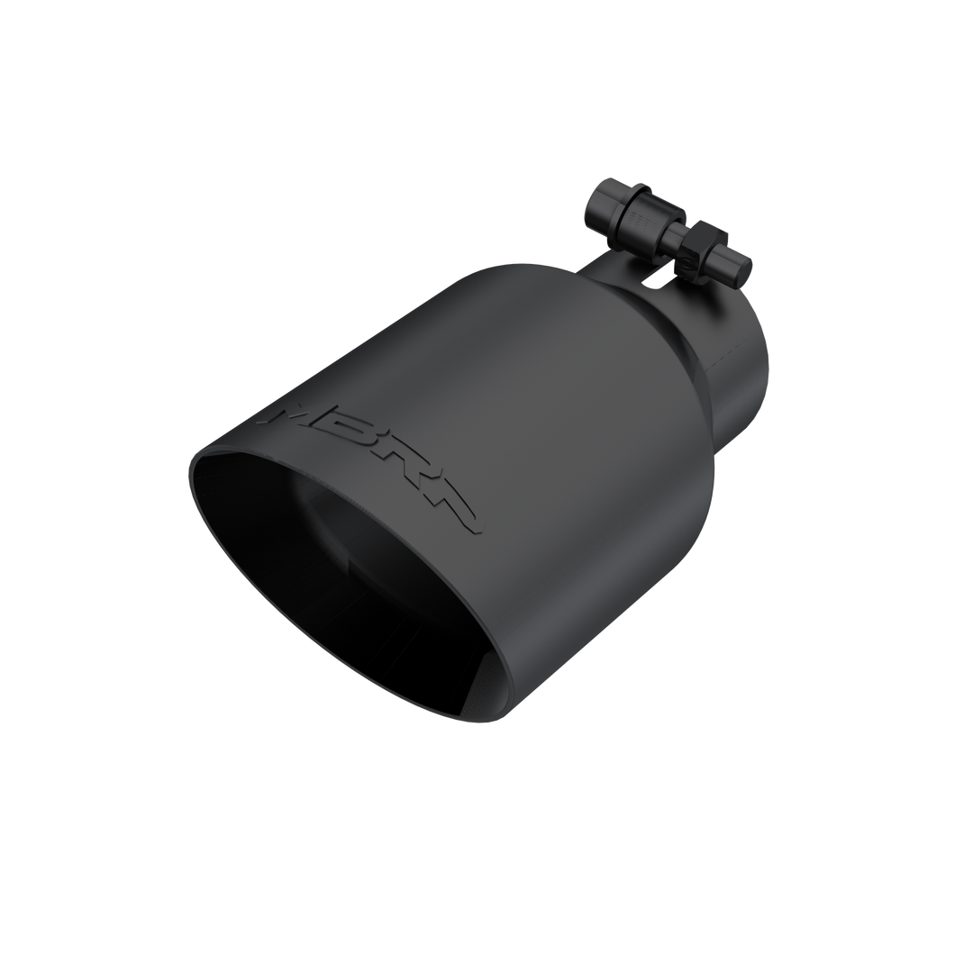 MBRP Exhaust Tip 4" O.D. Dual Wall Angled Black Fits Aluminized Steel 2 1/2" Systems T5123BLK