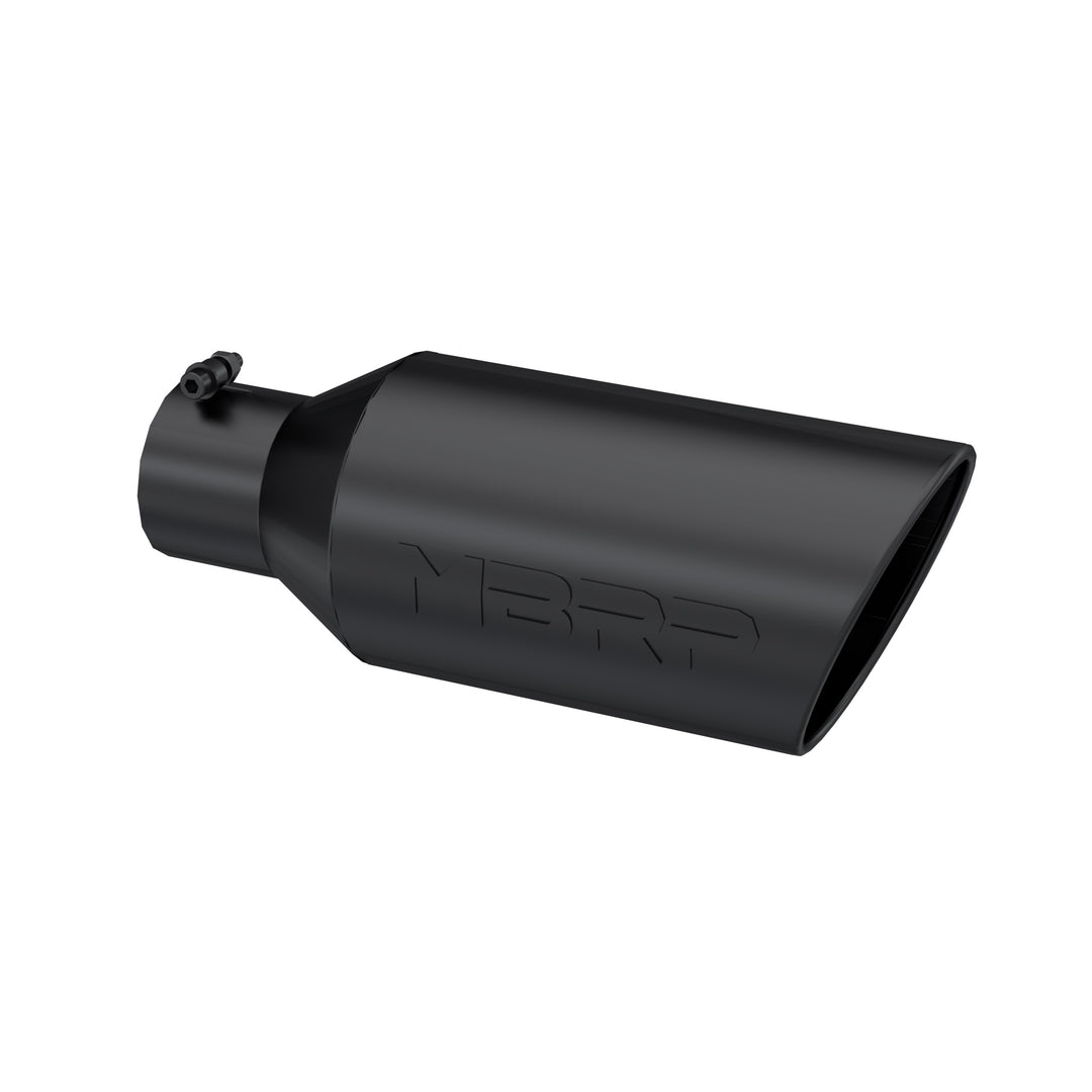 MBRP Exhaust Tip 7" O.D. Rolled End 4" Inlet 18" Length Black Coated T5126BLK