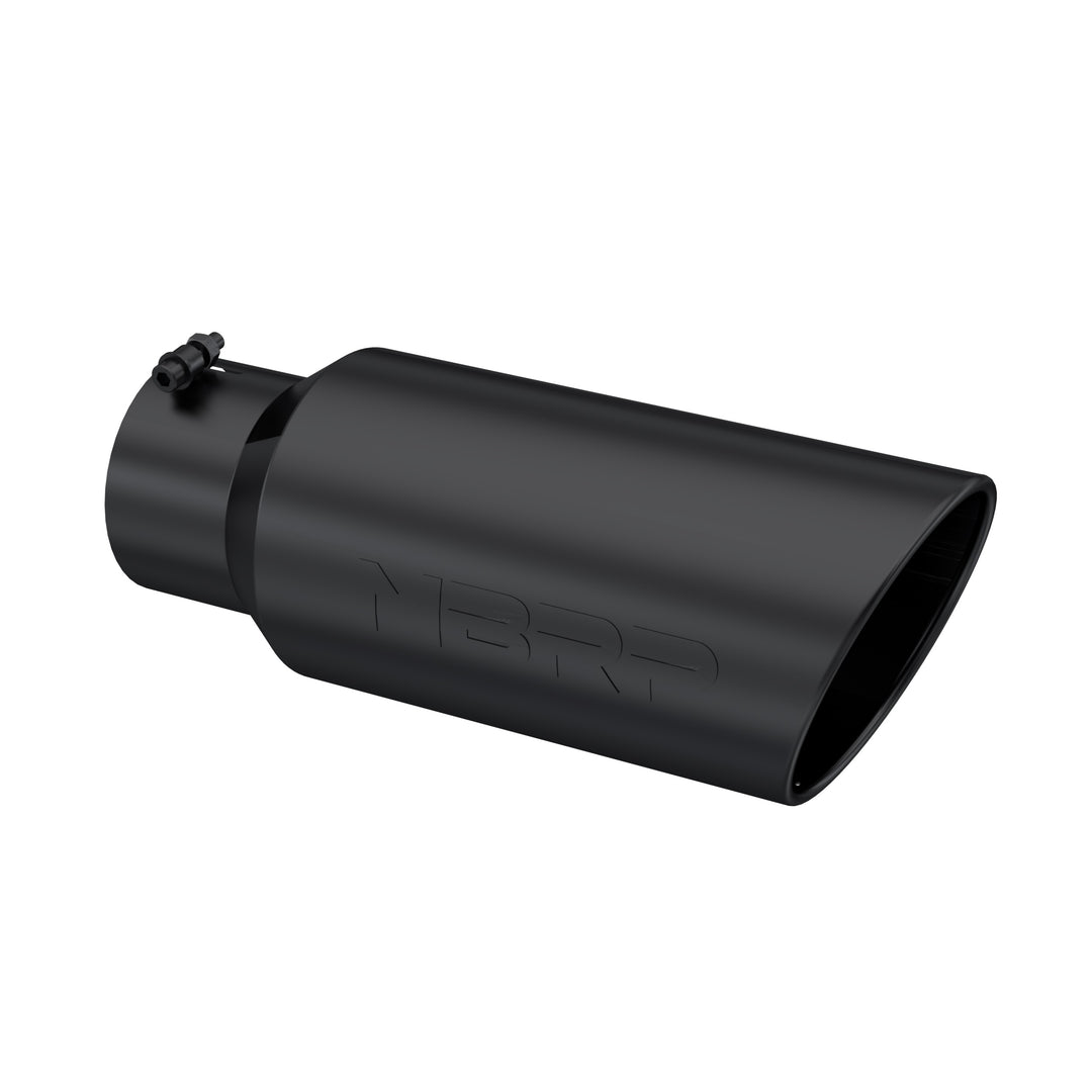 MBRP Exhaust Tip 7" O.D. Rolled End 5" Inlet 18" Length Black Finish T5127BLK