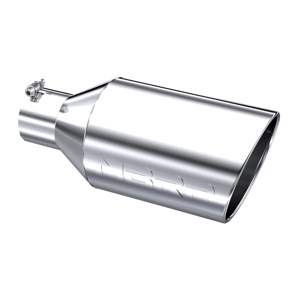 MBRP Exhaust Tip 8" O.D. Rolled End 4" Inlet 18" Length T304 Stainless Steel T5128