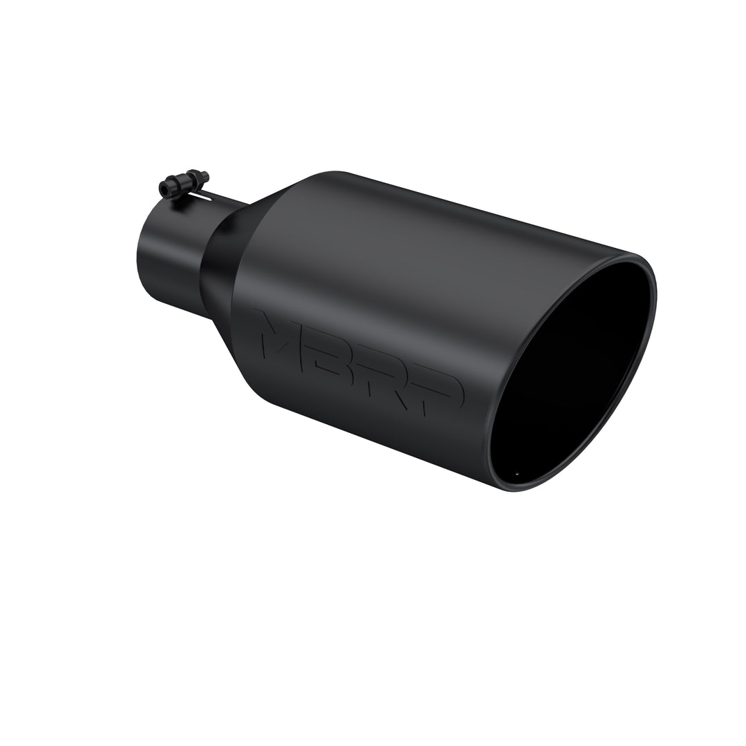 MBRP Exhaust Tip 8" O.D. Rolled End 4" Inlet 18" Length Black Finish T5128BLK