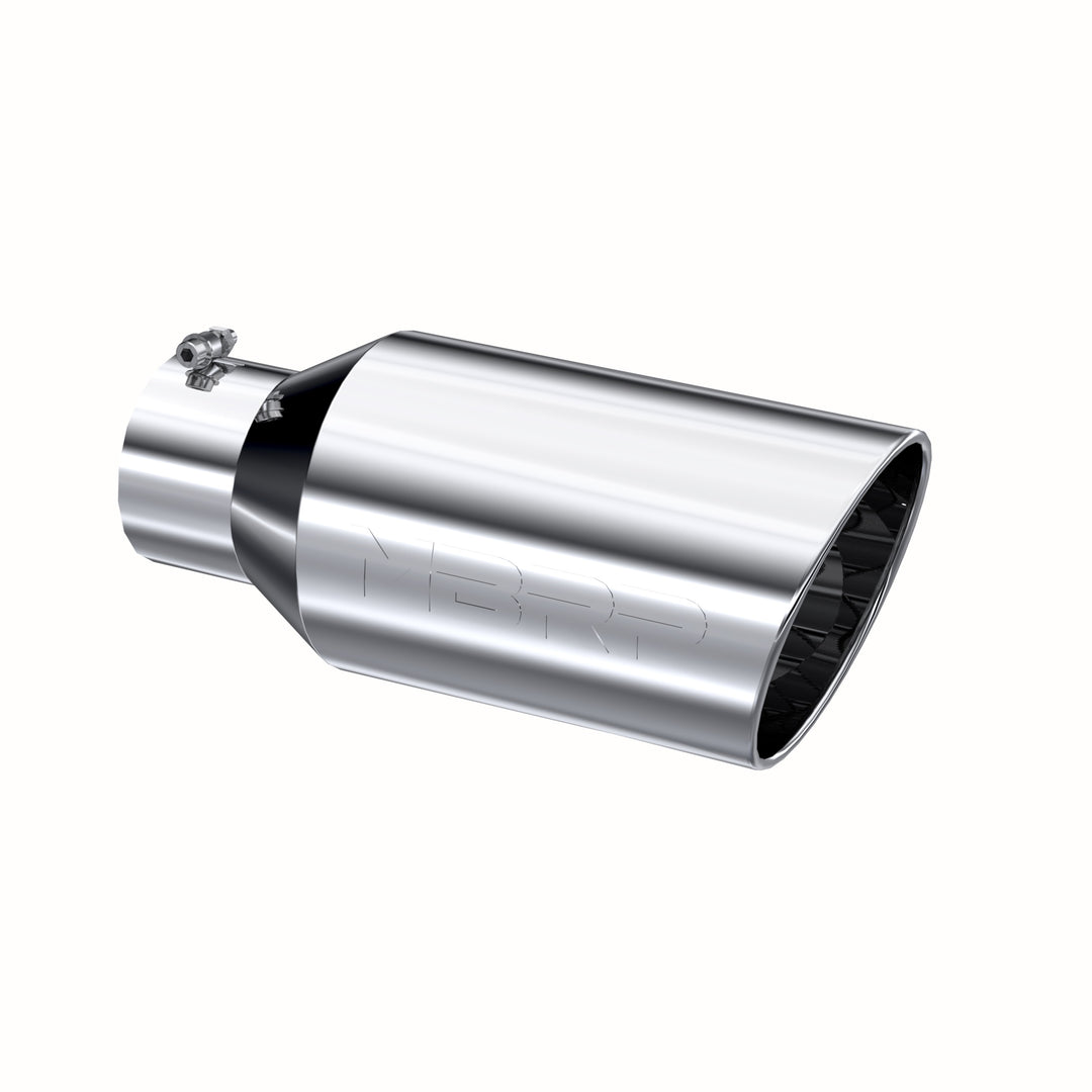 MBRP Exhaust Tip 8" O.D. Rolled End 5" Inlet 18" Length T304 Stainless Steel T5129
