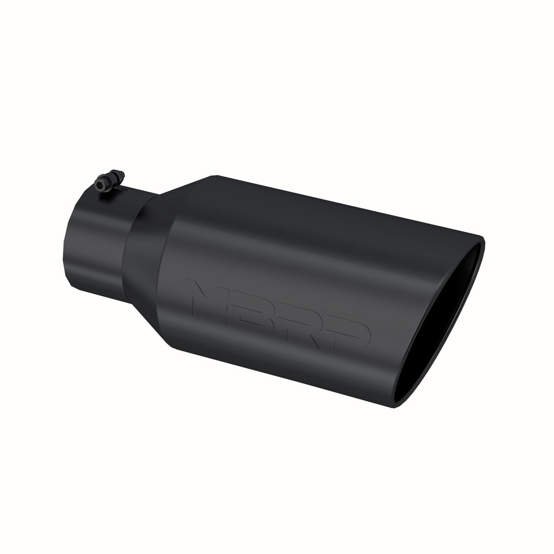 MBRP Exhaust Tip 8" O.D. Rolled End 5" Inlet 18" Length Black T5129BLK