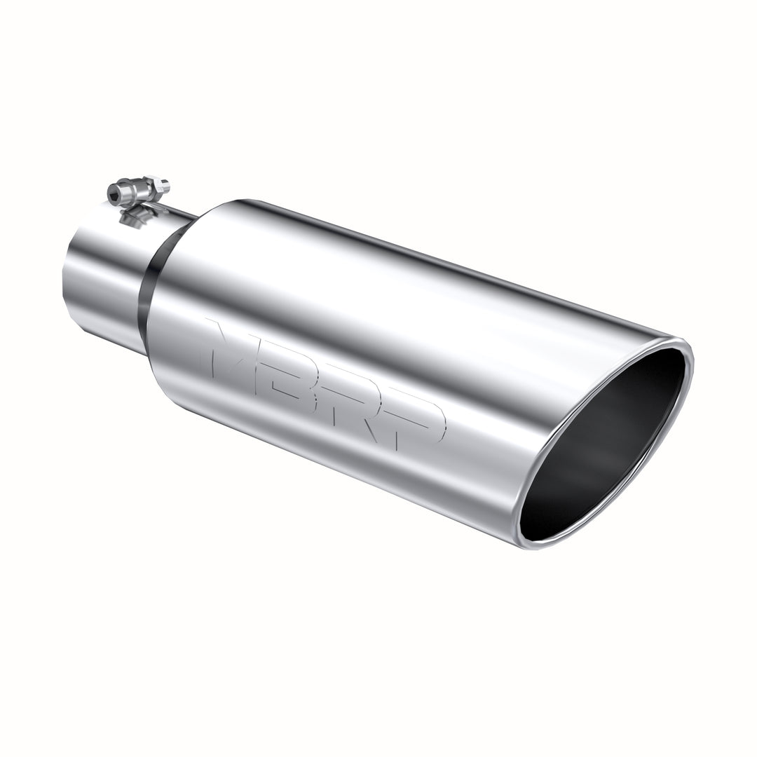 MBRP Exhaust Tip 6" O.D. Rolled End 4" Inlet 18" Length T304 Stainless Steel T5130