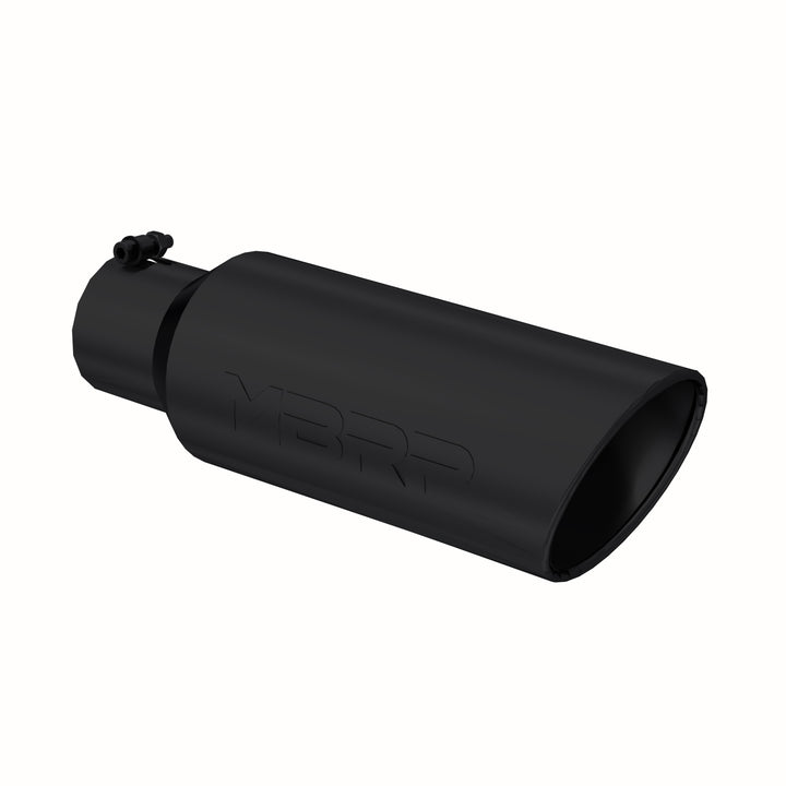MBRP Exhaust Tip 6" O.D. Rolled End 4" Inlet 18" Length Black Finish T5130BLK