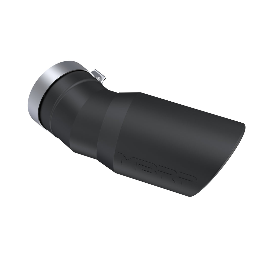 MBRP 2015-Up Chevrolet/ GMC 2500/ 3500 Duramax Exhaust Tip 6" O.D. Angled Rolled End 5" Inlet 15 1/2" T5154BLK