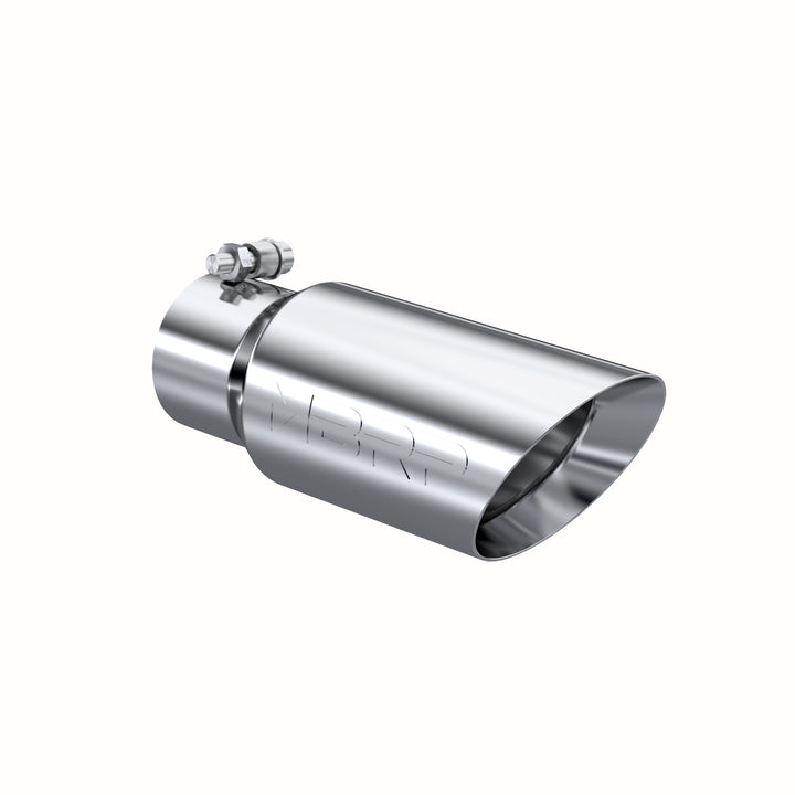 MBRP Exhaust Tip 4" O.D. Dual Wall Angled 3" Inlet 10" Length T304 Stainless Steel T5156