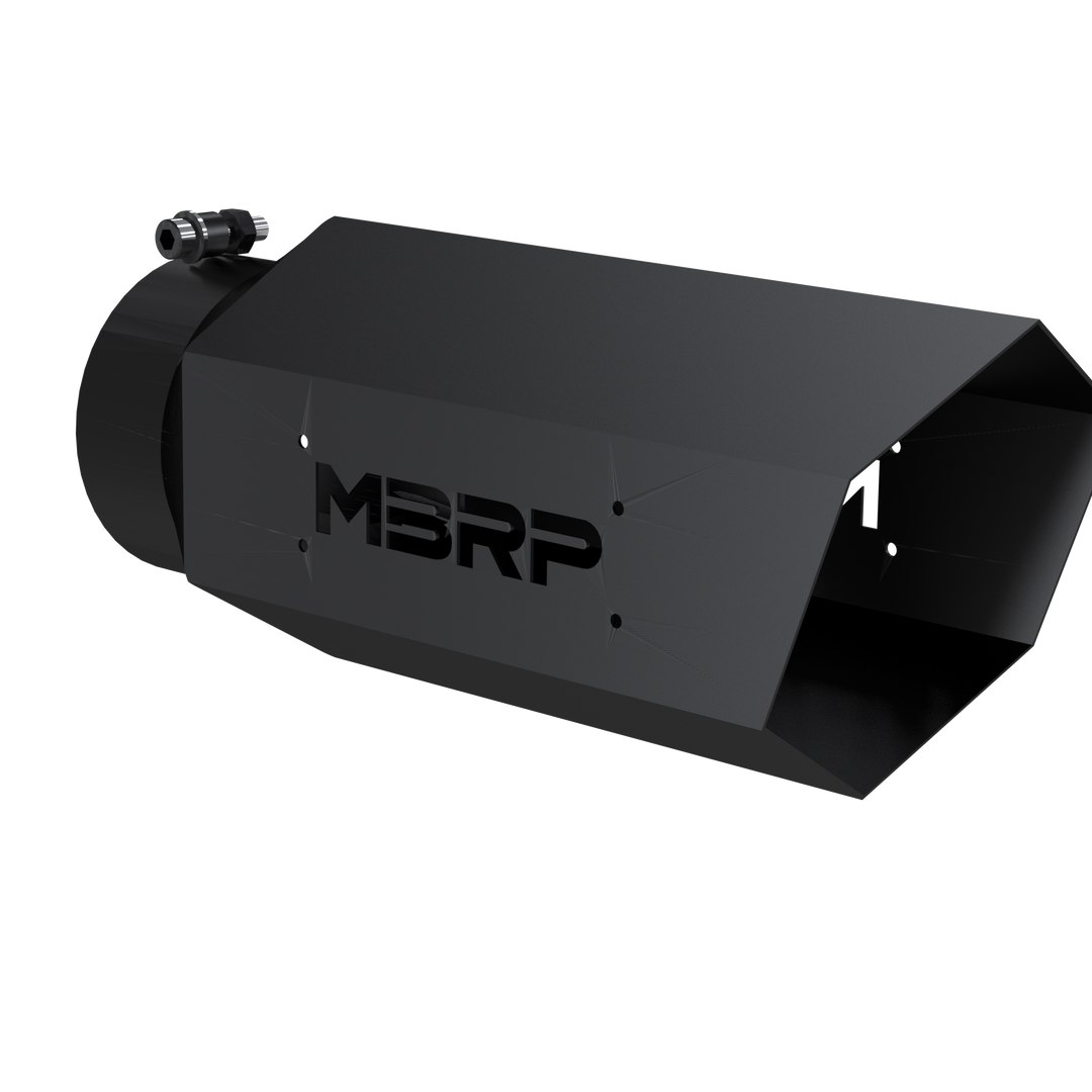MBRP Universal 4" Hexagon Shaped 16" Assembled Armor BLK Exhaust Tip T5167BLK