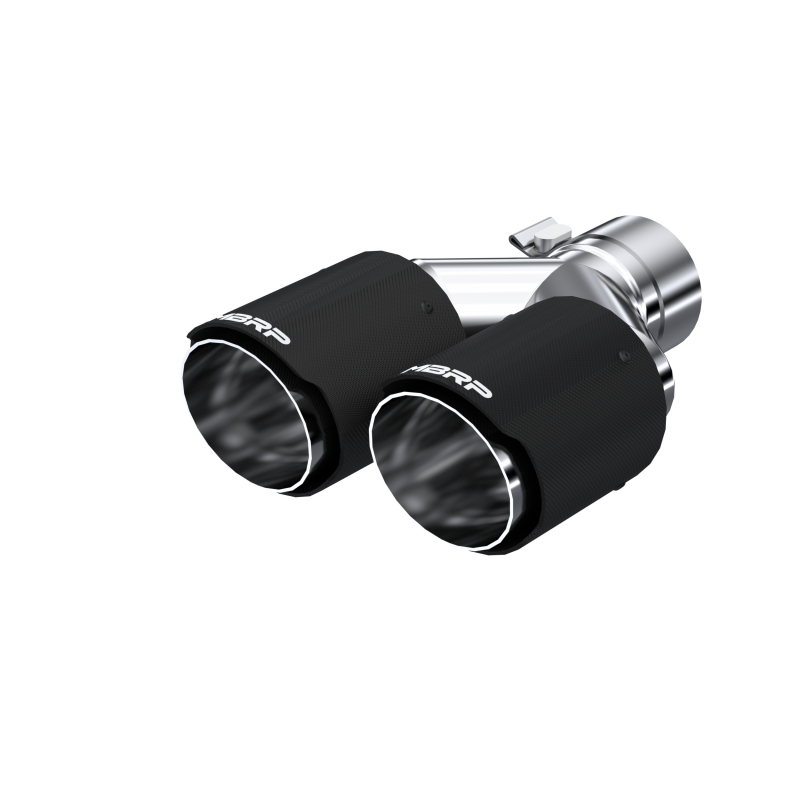 MBRP Carbon Fiber Tip 2.5" ID Dual 3.5" OD Out 9.45" Length Dual Wall T5170CF