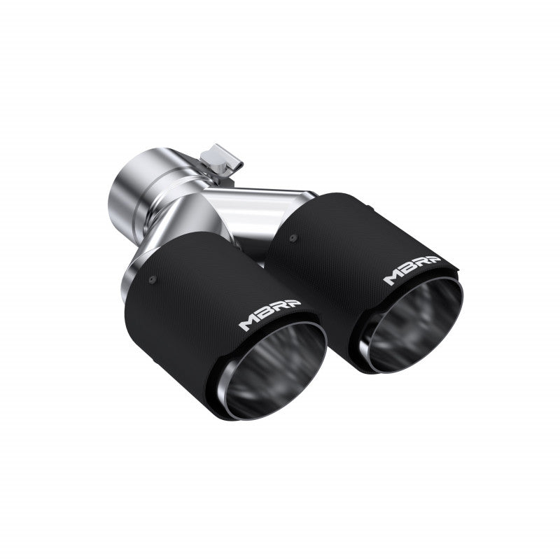 MBRP Carbon Fiber Tip Pro Series 2.5" ID Dual 3.5" OD Out 9.45 Length Dual Wall T5171CF