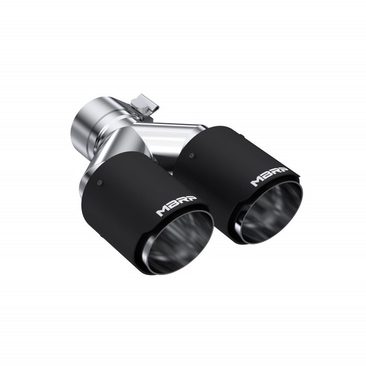 MBRP Carbon Fiber Tip Pro Series 2.5" ID Dual 3.5" OD Out 9.45 Length Dual Wall T5171CF