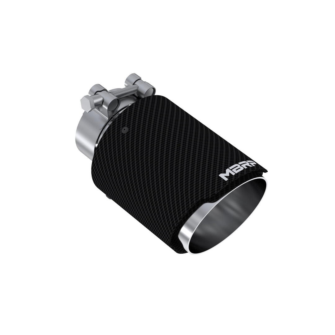 MBRP Carbon Fiber Tip 2.5" ID 4" OD Dual Wall Angle Cut 6.5" Length T5176CF